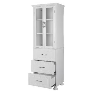 Linen Cabinet Louis Floor Cabinet   White