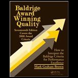 Baldrige Award Winning Quality