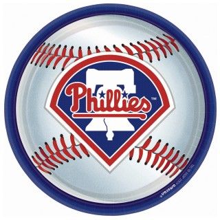 Philadelphia Phillies Baseball Round Dinner Plates
