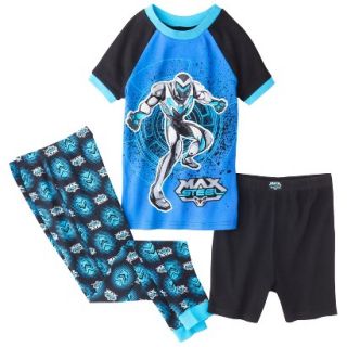 Max Steel Boys 3 Piece Short Sleeve Pajama Set   Blue 8