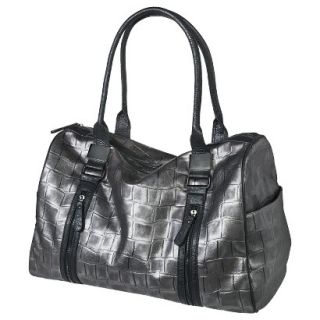 Bueno Textured Weekender Handbag   Gray