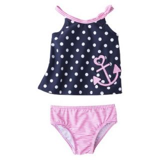 Just One You by Carters Infant Toddler Girls 2 Piece Polka Dot Tankini