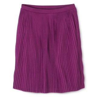 Mossimo Womens Accordion Pleat Skirt   Red Grape L