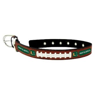 Miami Hurricanes Classic Leather Large Football Collar