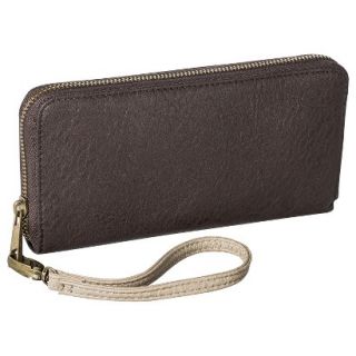 Merona Phone Case Wallet with Removable Wristlet Strap   Brown