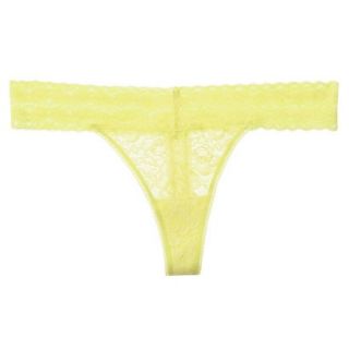Gilligan & OMalley Womens All Over Lace Thong   Sunlit Vine S