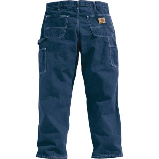 Carhartt Washed Denim Work Dungaree   Deep Stone, 54 Inch Waist x 30 Inch