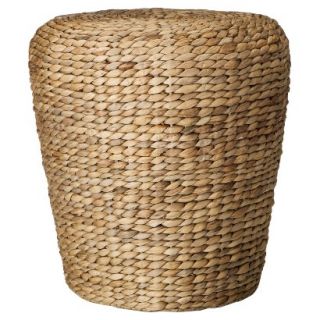 Accent Table Threshold Woven Water Hyacinth Drum Table