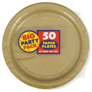 Gold Big Party Pack Dessert Plates