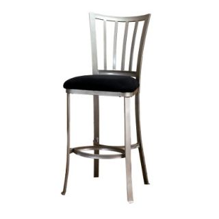 Counter Stool Hillsdale Furniture Delray Counter Stool   Pewter/Black