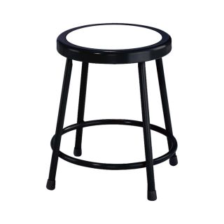 National Public Seating Steel Stool   18 Inch H, Black, Model 6218 10
