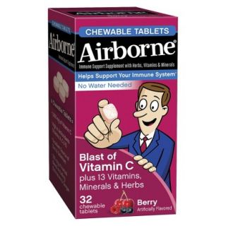 Airborne Blast of Vitamin C Berry Chewable Tablets   32 Count