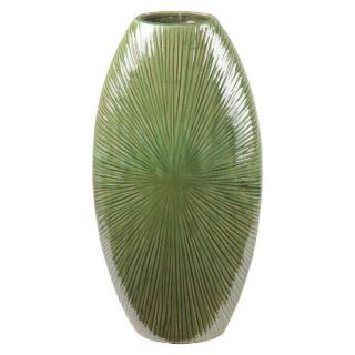 19.5 Ceramic Vase   Green