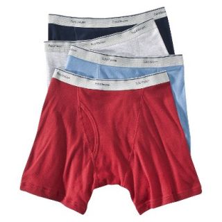 Fruit of the Loom Mens Boxer Briefs 4 Pack   Assorted Colors S