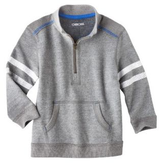 Cherokee Infant Toddler Boys Quarter Zip Sweatshirt   Grey 18 M