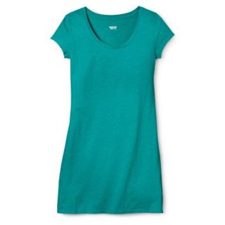 Mossimo Supply Co. Juniors T Shirt Dress   Biscayne Turquoise XS(1)