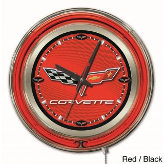 Holland Bar Stool Company Neon Corvette Clock