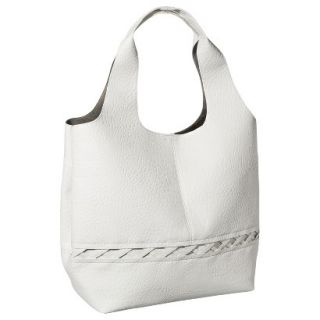 Merona Textured Hobo Handbag   White