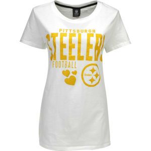 Pittsburgh Steelers 5th & Ocean NFL Womens Baby Jersey Crew T Shirt