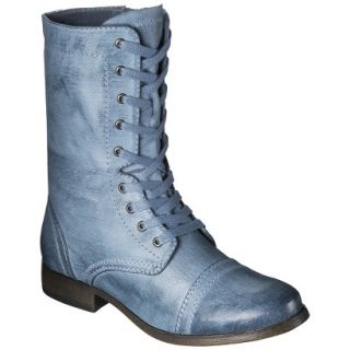 Womens Mossimo Supply Co. Khalea Combat Boots   Blue 8.5