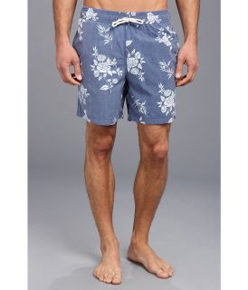 Ben Sherman Floral Print Swim Trunk Mens Swimwear (Blue)