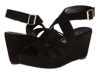 Delman Clara Womens Wedge Shoes (Black)