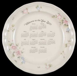 Pfaltzgraff Tea Rose 2000 Calendar Plate, Fine China Dinnerware   Stoneware,Pi