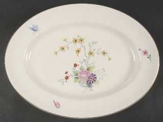Pickard Chinese Seasons 15 Oval Serving Platter, Fine China Dinnerware   Multic