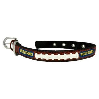 Michigan Wolverines Classic Leather Small Football Collar