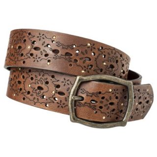 Mossimo Supply Co. Laser Perforated Stud Belt   Brown XL
