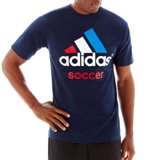 Adidas Soccer World Cup Tee, Collegiate Navy, Mens
