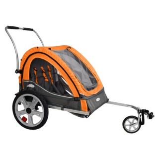 InSTEP Quick and Eazy Bicycle Trailer   Orange/ Gray (Double)