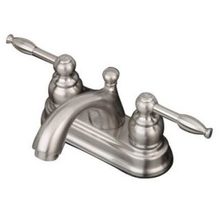 Kingston Brass 4 Center Set Bathroom Faucet   Satin Nickel