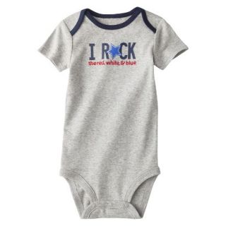 Just One YouMade by Carters Newborn Boys I Rock Bodysuit   Calm Gray 6 M