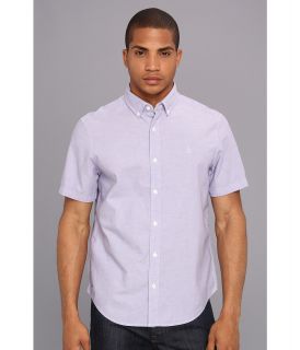 Original Penguin Heritage Fit S/S Oxford Shirt Mens Short Sleeve Button Up (Purple)