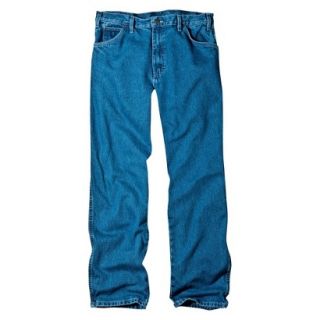 Dickies Mens Relaxed Fit Jean   Stone Washed Blue 34x30
