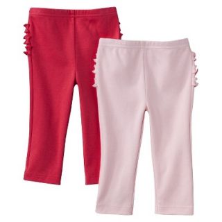 Just One YouMade by Carters Newborn Girls 2 Pack Pant   Pink/Red 9 M