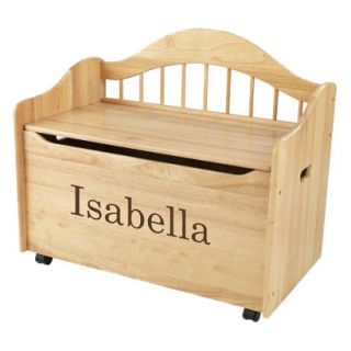 Kidkraft Limited Edition Personalised Natural Toy Box   Brown Isabella