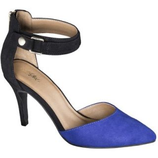 Womens Mossimo Gail Ankle Strap Open Pump   Cobalt 9