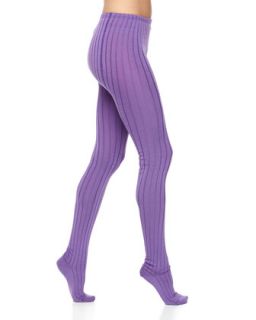 Ribbed Wool Knit LegginLC Designer II   Dresses   Outerweargs, Purple