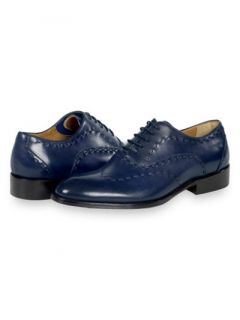 Paul Fredrick Mens Italian Leather Wingtip Oxford Shoe