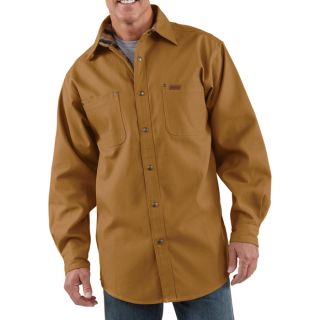 Carhartt Canvas Shirt Jacket   Carhartt Brown, XL, Model S296