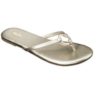 Womens Mossimo Louisa Flip Flop   Gold 11