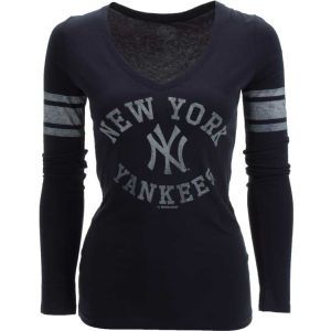 New York Yankees 47 Brand MLB Womens Homerun Long Sleeve T Shirt