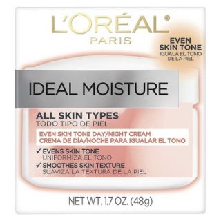 LOreal Paris Ideal Moisture Even Skin Tone Day/Night Cream   1.7 oz