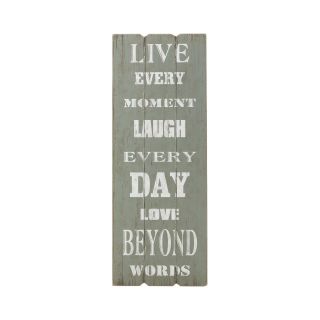 Live Every Moment Wall Decor, Green
