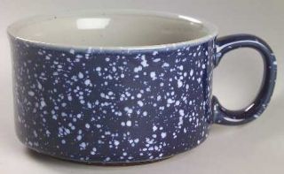Otagiri Blue Spackle Soup Mug, Fine China Dinnerware   Light Blue Specks On Dark