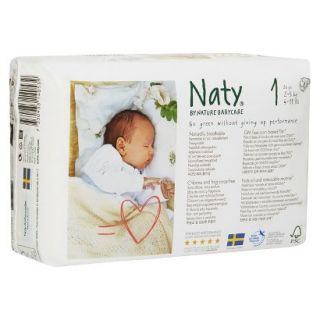 Nature Babycare Eco Friendly Baby Diapers Case   Size 1 (104 Count)