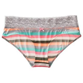 Xhilaration Juniors Micro With Lace Hipster   Primo Pink S