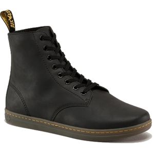 Dr Martens Mens Tobias 8 Eye Boot Black Greasy Boots, Size 6 M   R14524001